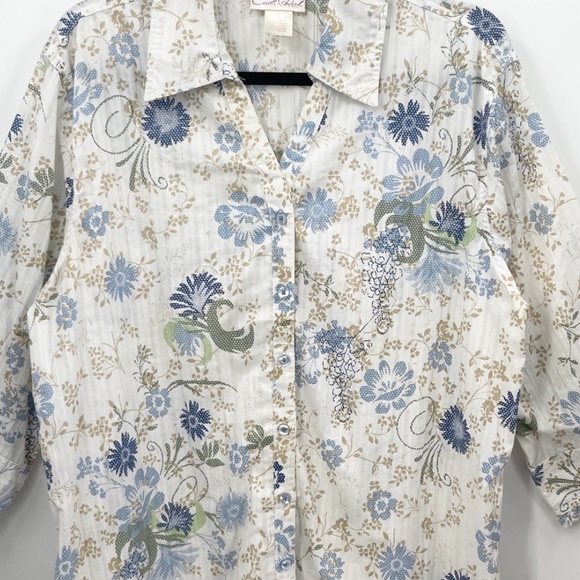 Vintage CARROLL REED Floral Shirt - Picture 3 of 4